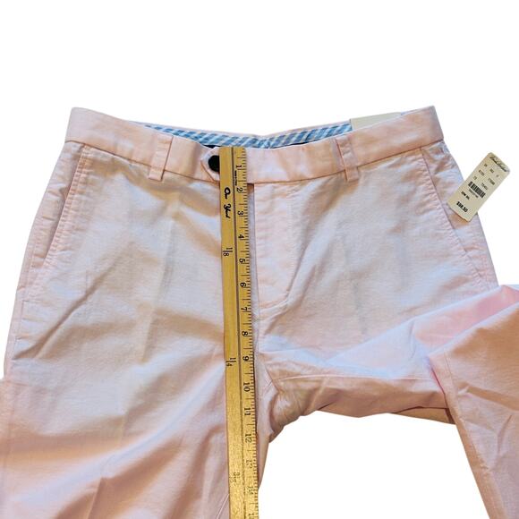 Brooks Brothers Dress Pants Mens Sz 32x30 Pink Milano Flat Front Southern Preppy - Picture 9 of 11